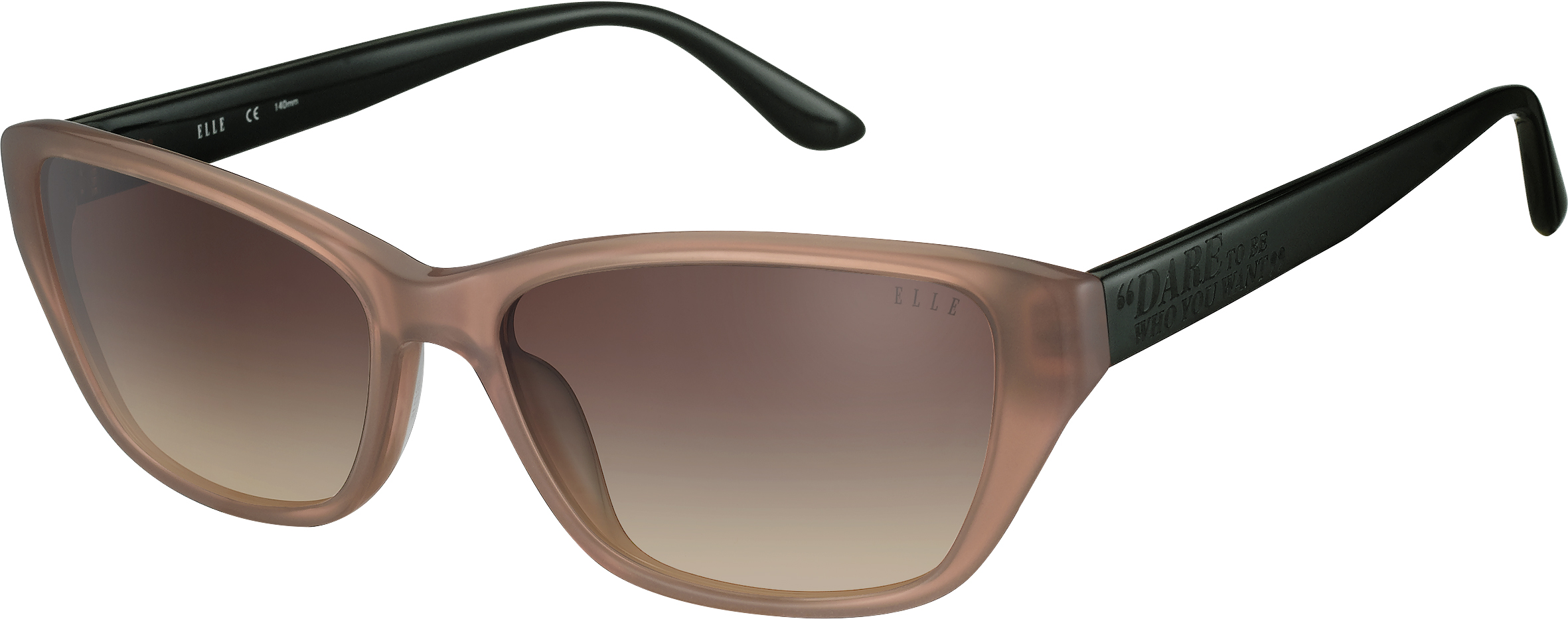 Sonnenbrille - EL14920 ELLE Acetat-Sonnenbrille in Braun mit braun verlaufenden Gläsern
